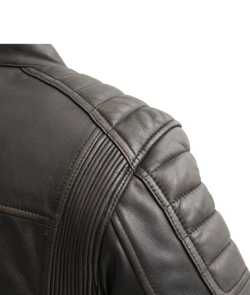 Crusader Men's Biker Leather Jacket