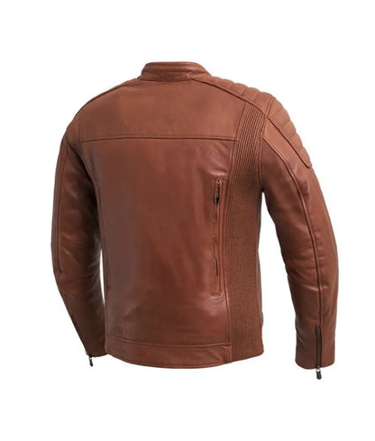 Crusader Men's Motorcycle Leather Jacket