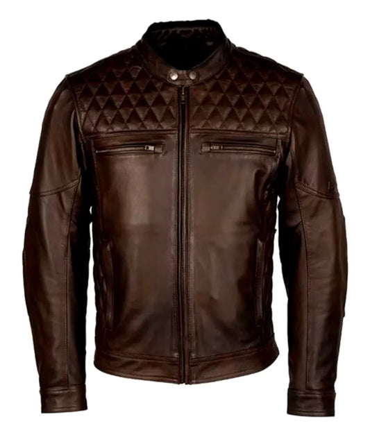 Brown Leather jacket - Leather stylish jacket