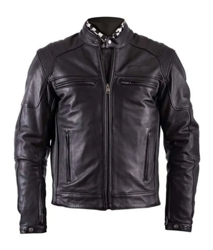 Harley leather jacket - Black leather jacket men's