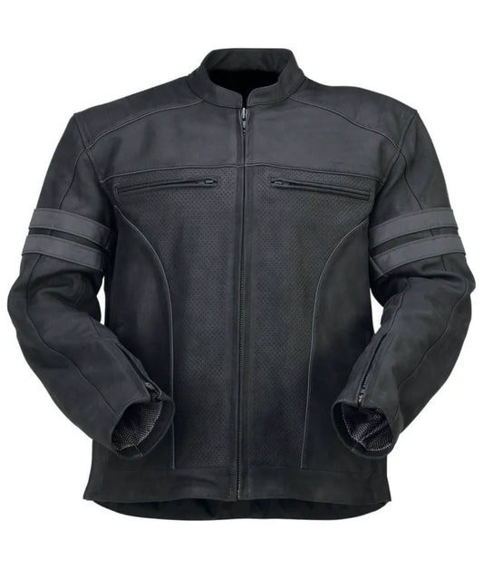 Sleek and Stylish Light Black Leather Jacket