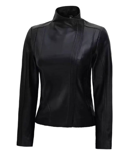 Arezoo Women's Black Real Leather Jacket