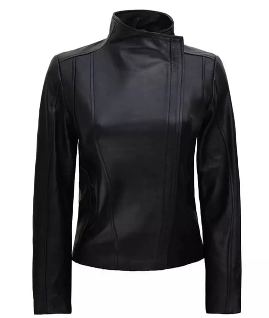 Arezoo Women's Black Real Leather Jacket