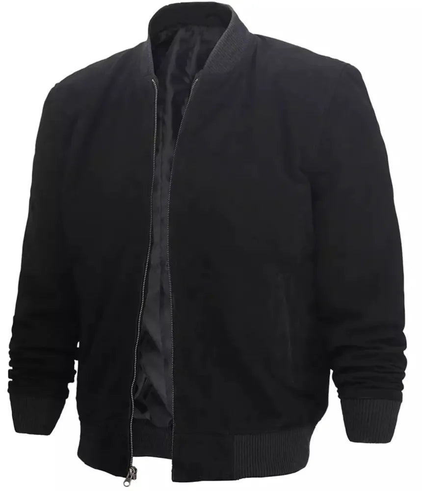 Black blazer jacket leather - Cafe Racer Leather Jacket