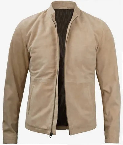 Men's leather varsity jacket - lambskin leather jacket