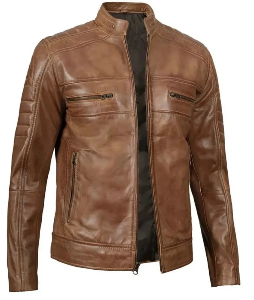 Classic Brown Leather Jacket for a Stylish and Timeless Look