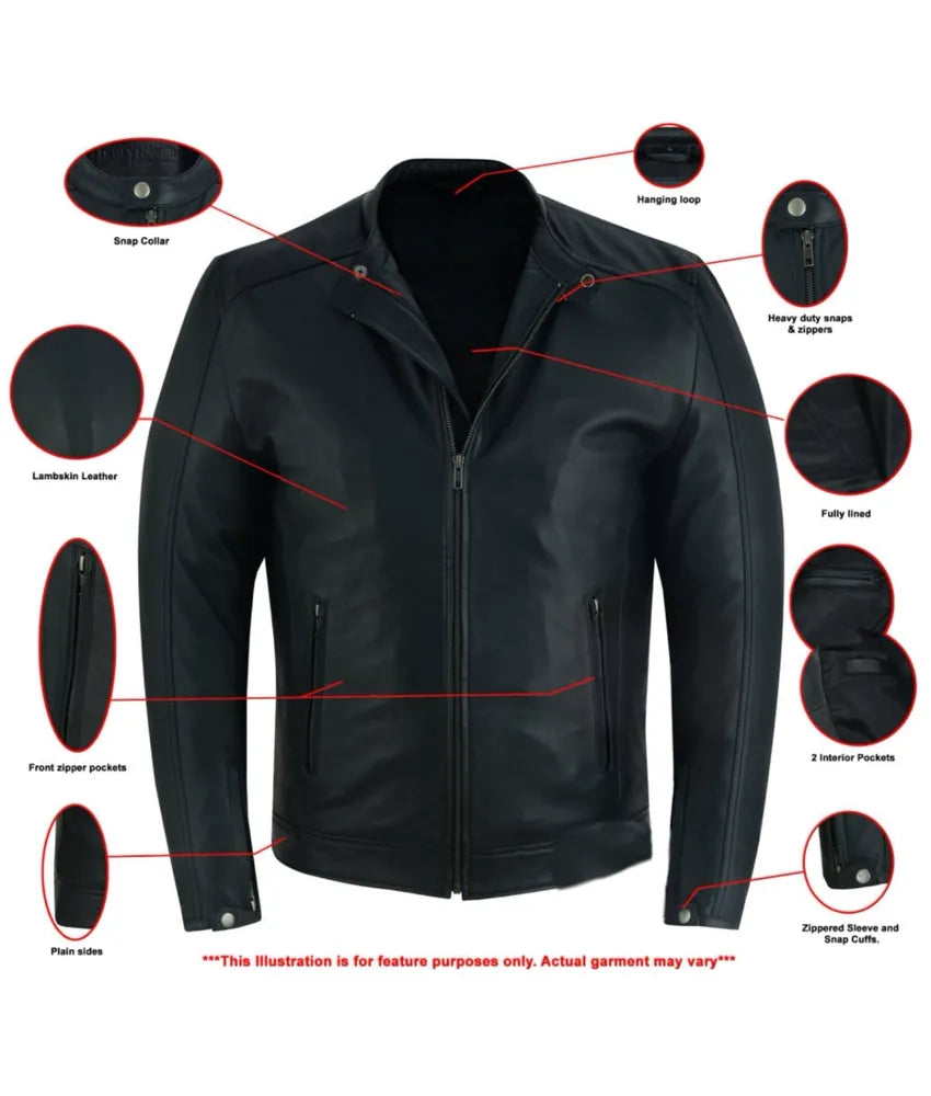 Classic Joe Men's Fashion Leather Jacket