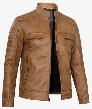 Elegant Jacket - leather bomber jacket