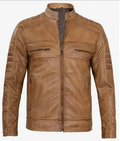 Elegant Jacket - leather bomber jacket