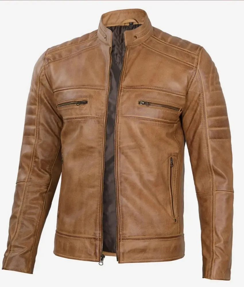 Elegant Jacket - leather bomber jacket