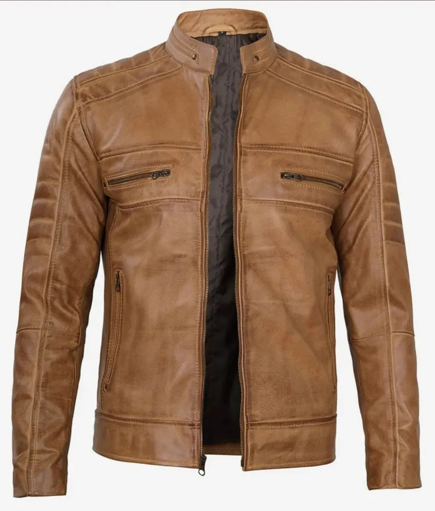 Elegant Jacket - leather bomber jacket