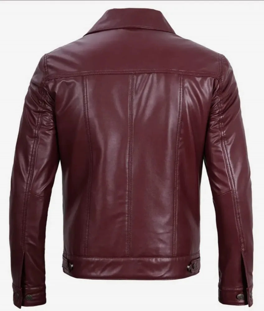 Leather trucker jacket - premium leather jacket