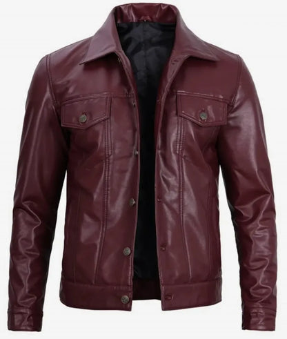 Leather trucker jacket - premium leather jacket