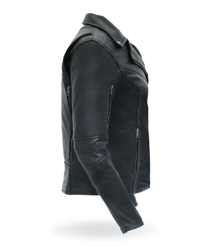 Hot Leather jacket - Ladies Leather Motorcycle jacket