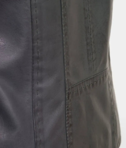 Women's Taupe Leather Jacket - Black Leather Jacket