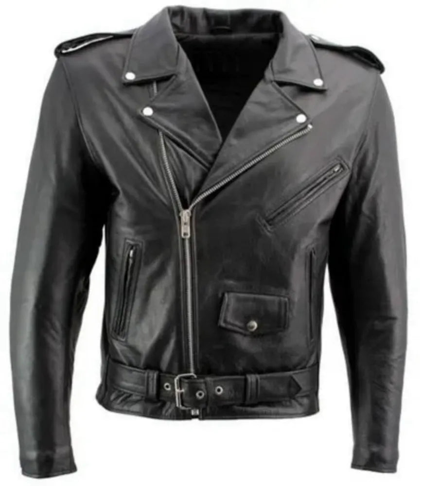 Women Asymmetrical Black Leather Jacket