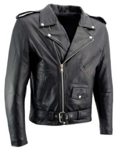 Women Asymmetrical Black Leather Jacket