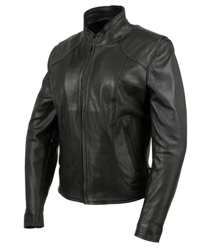 Black Leather Jacket Women's - leather motorcycle jacket