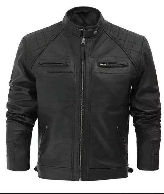 Stylish Motorcycle Leather Jacket - Crafted for Comfort and Confidence