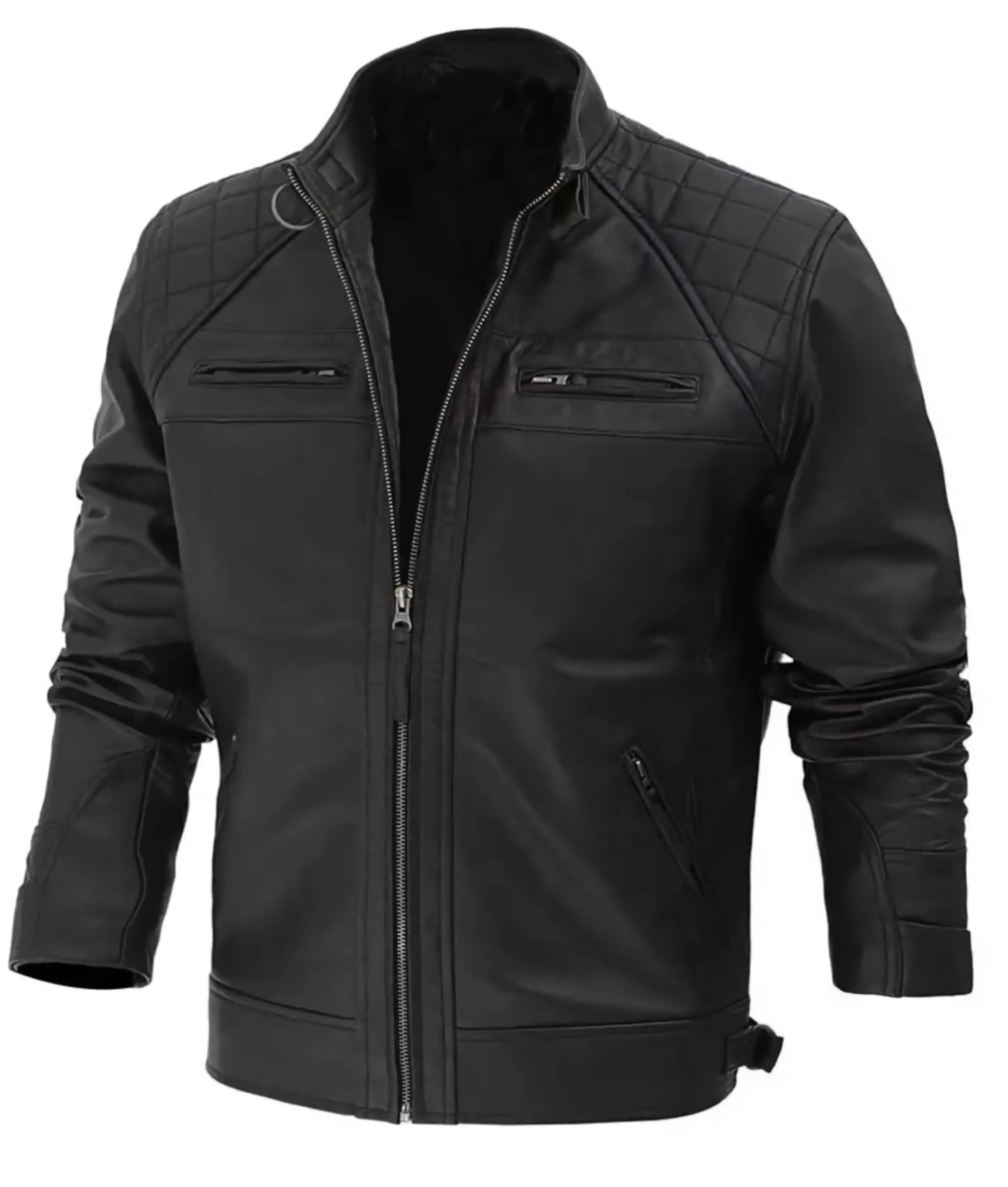 Stylish Motorcycle Leather Jacket - Crafted for Comfort and Confidence