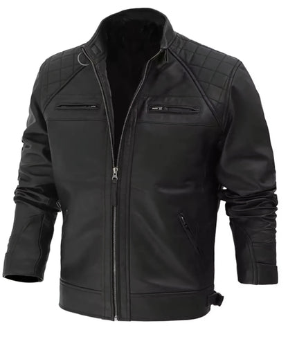 Stylish Motorcycle Leather Jacket - Crafted for Comfort and Confidence