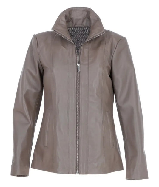 Women's Rocket Metallic Leather Jacket